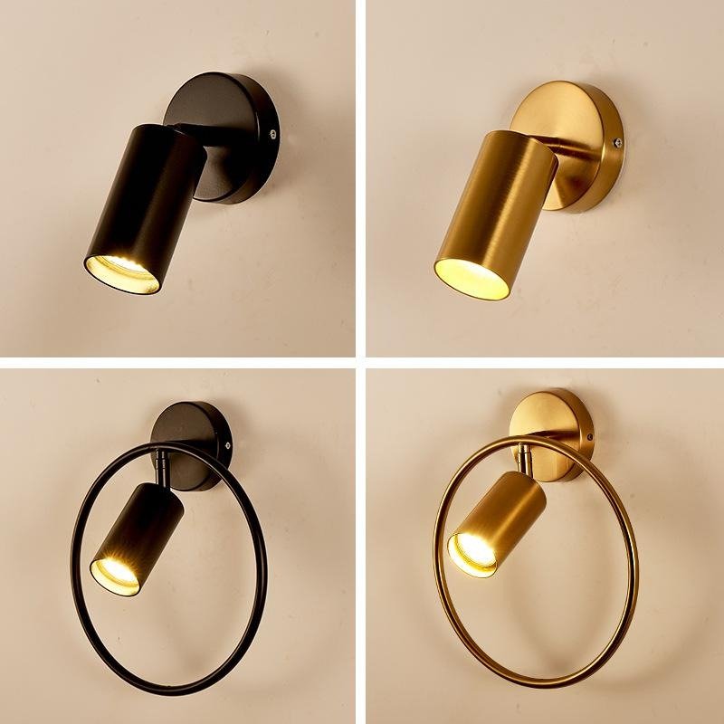 modern led wall lamp nordic lighting fixture living bedroom bedside sconces minimalist living dining room spotlight gold lights