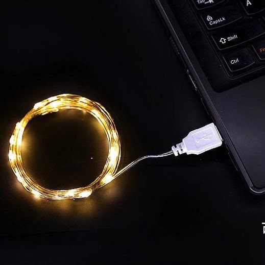 usb led copper wire fairy lights 1/2/3m waterproof garland holiday lighting room string lights wedding christmas party decor